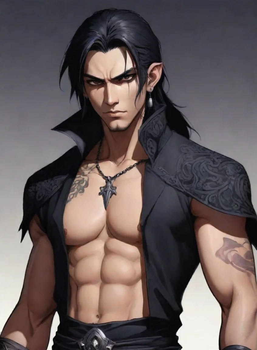 aiamazing character attractive hd anime art vampire man maori pacific islanderepic detailed awesome portrait 2 portrait43
