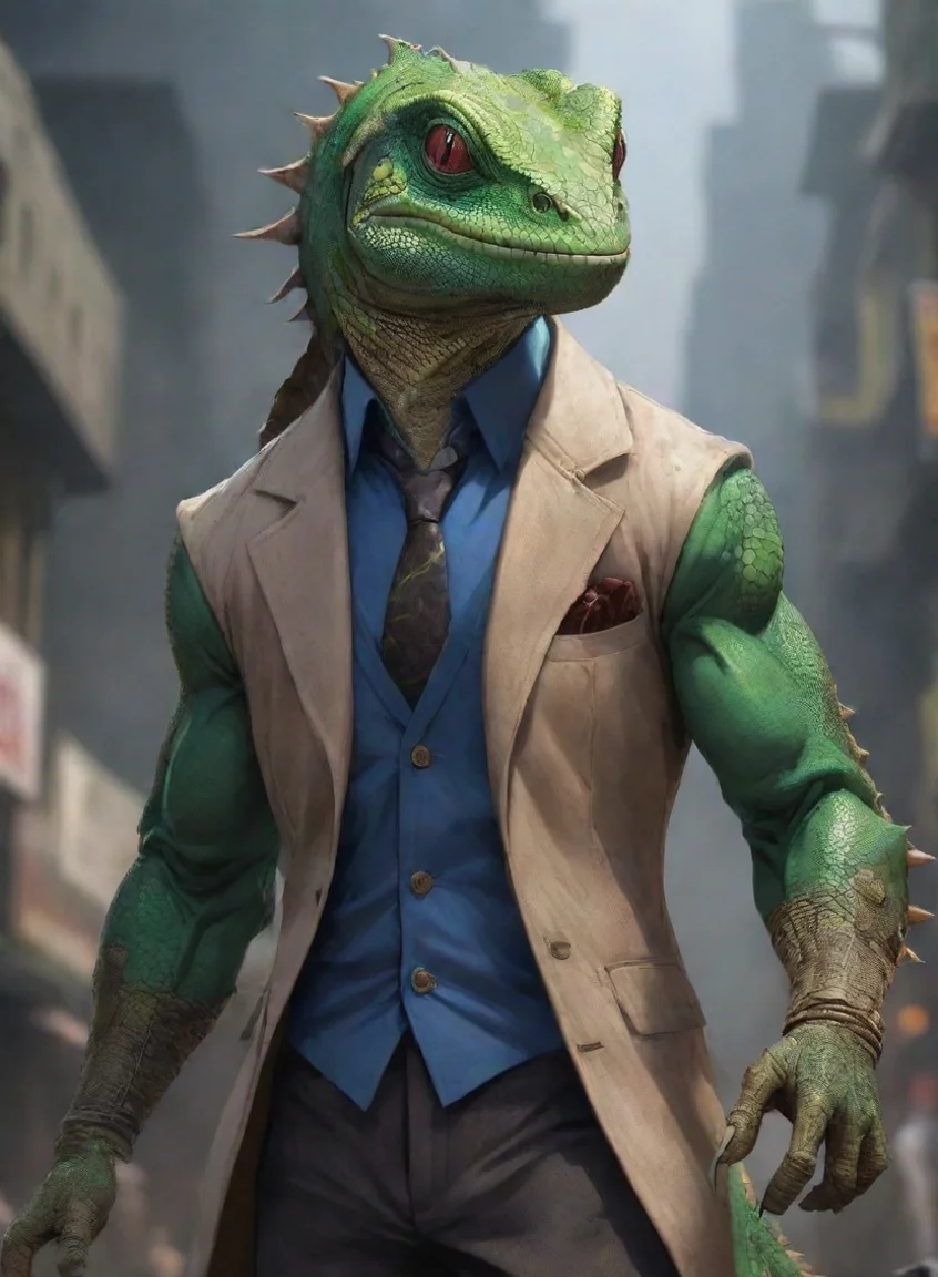 aiamazing character lizard hd anime art man  epic detailed awesome portrait 2 portrait43
