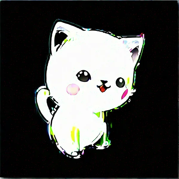 amazing chibi kitten dancing awesome portrait 2