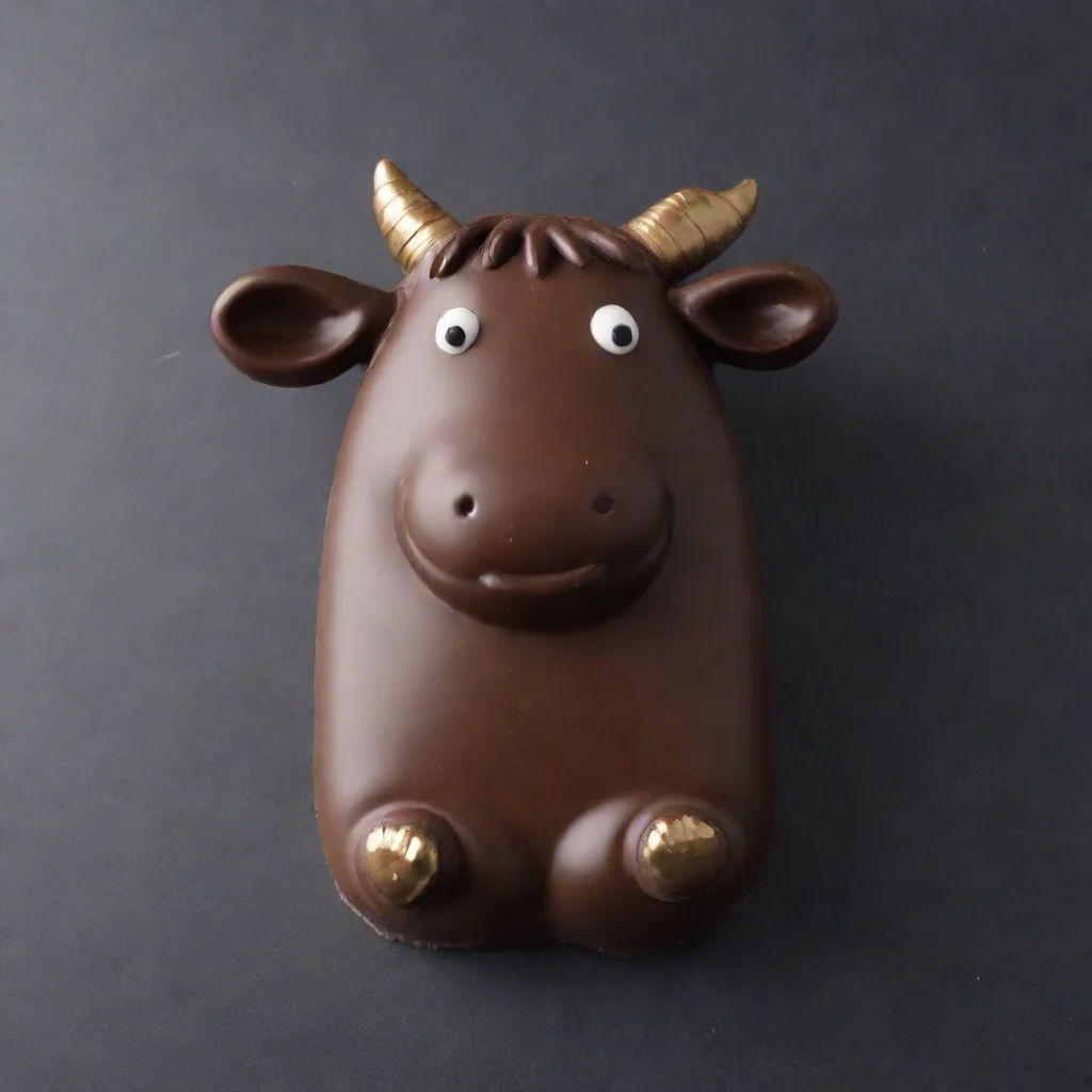 amazing chocolate cow awesome portrait 2