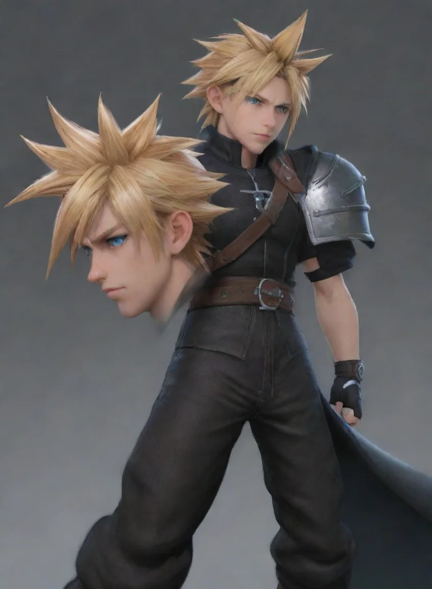 aiamazing cloud strife aesthetic artstation detailed wow awesome portrait 2 portrait43