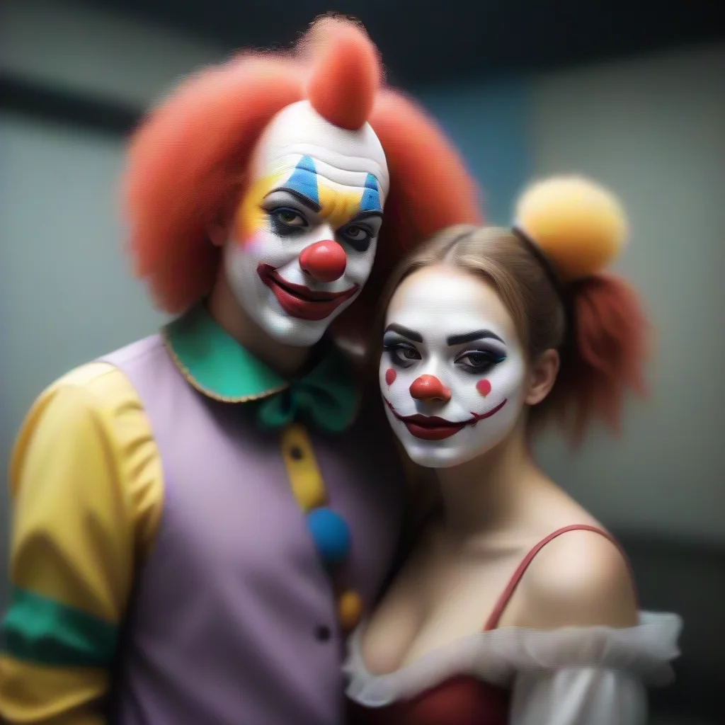 aiamazing clown girlfriend awesome portrait 2
