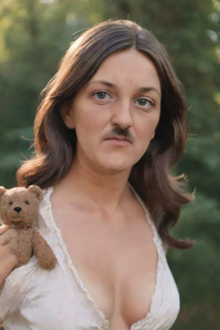 aiamazing comic book hitler with teddy bear awesome portrait 2