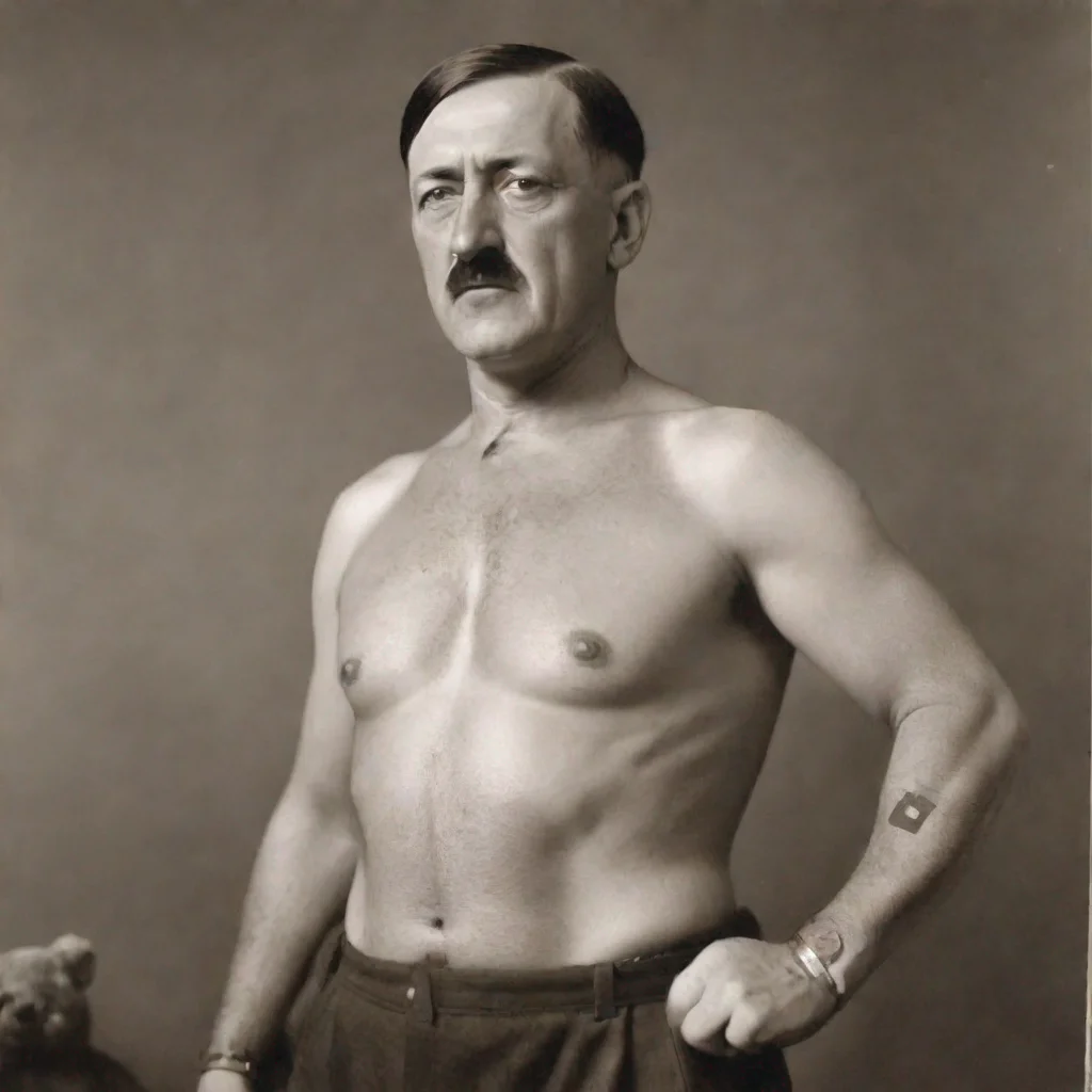 aiamazing comic book hitler with teddy bearskin awesome portrait 2