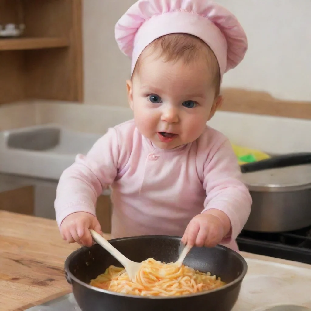 aiamazing cooking a baby awesome portrait 2