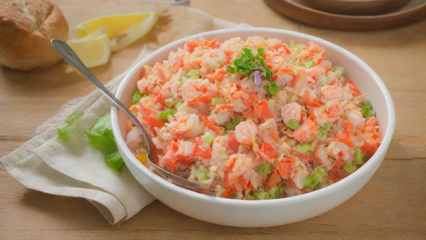 aiamazing crab stick salad awesome portrait 2