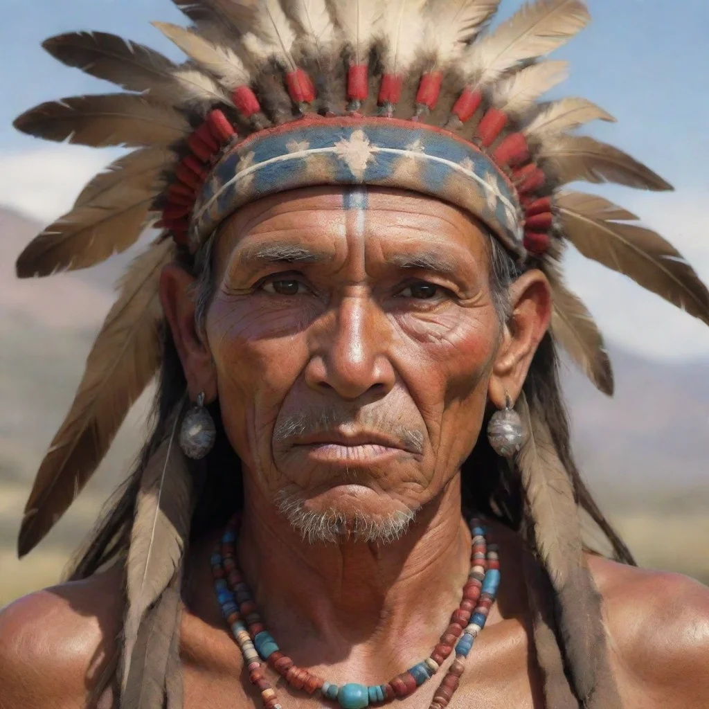 aiamazing crea imagen de un indio americano realista awesome portrait 2