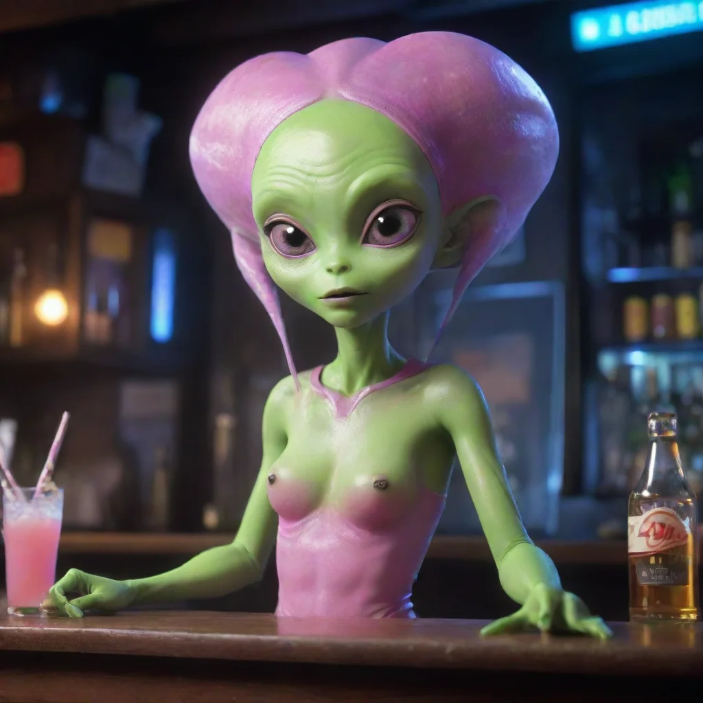 aiamazing cute alien girl bar hd awesome portrait 2