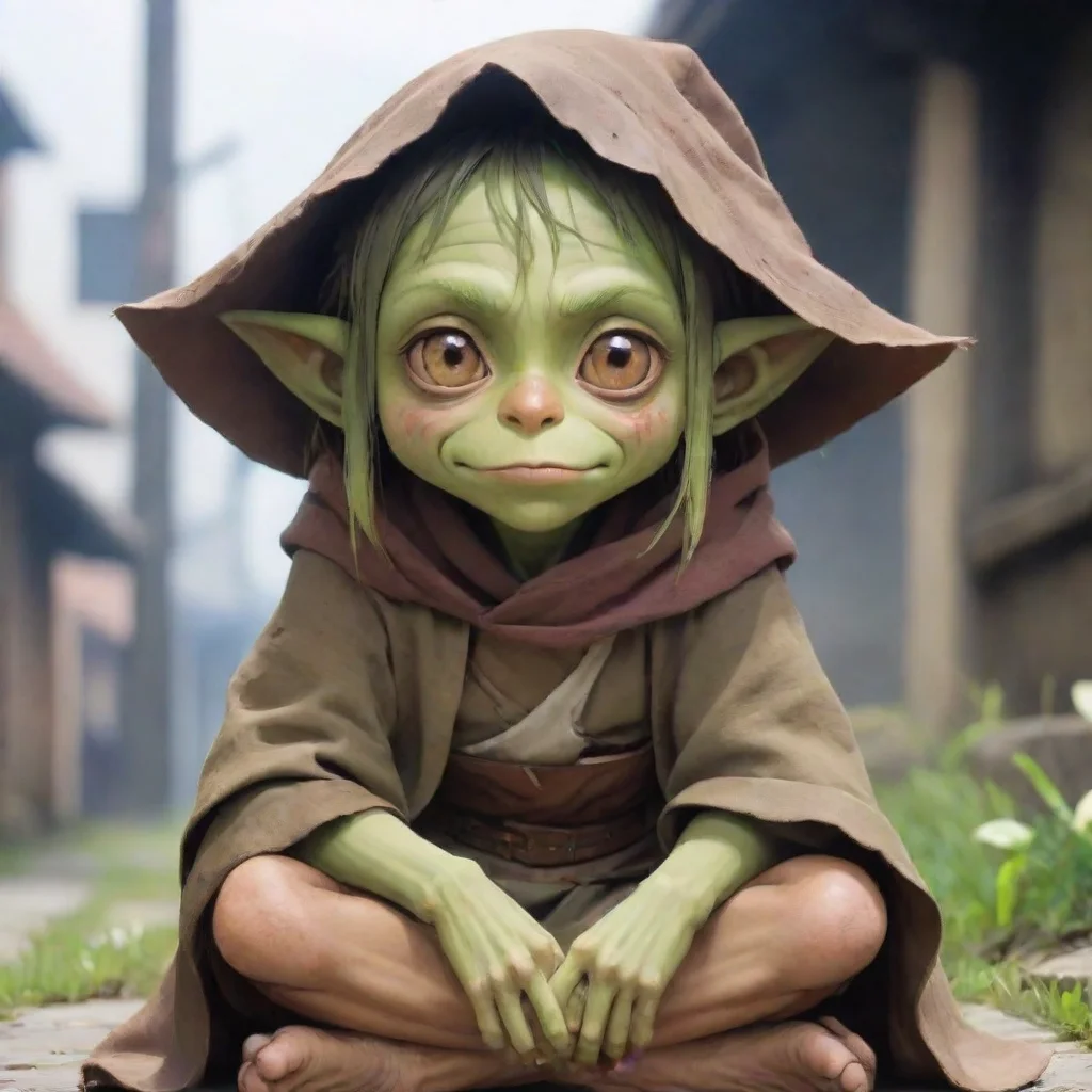 aiamazing cute anime goblin beggar girl awesome portrait 2
