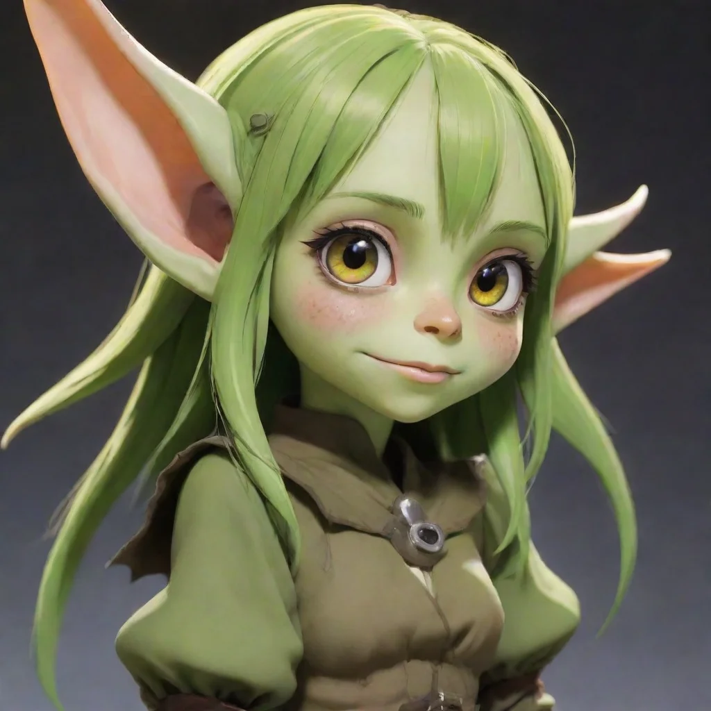 aiamazing cute anime goblin girl awesome portrait 2