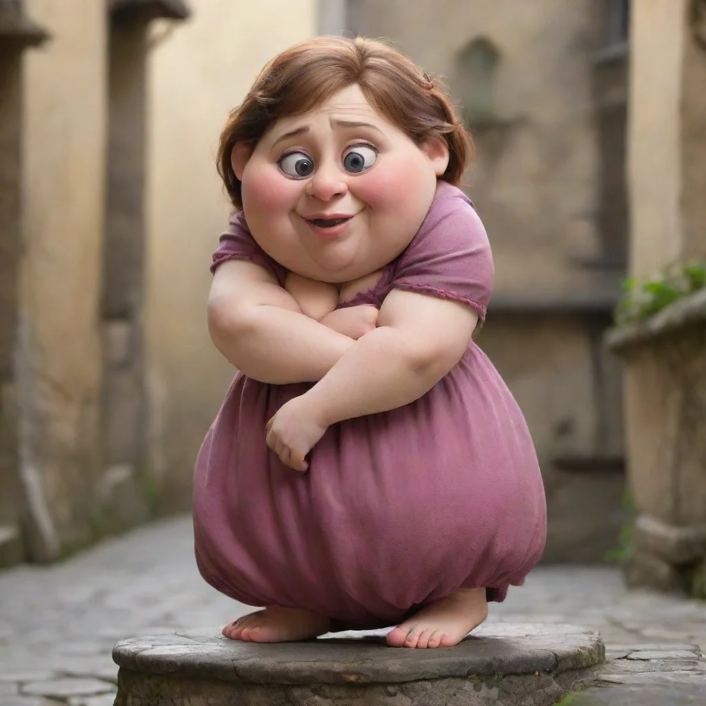 aiamazing cute deformed hunchback woman romantic awesome portrait 2