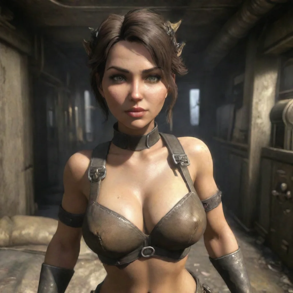 aiamazing cute fallout raider woman seductive first person awesome portrait 2