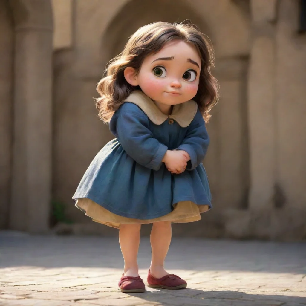 aiamazing cute hunchback girl  awesome portrait 2