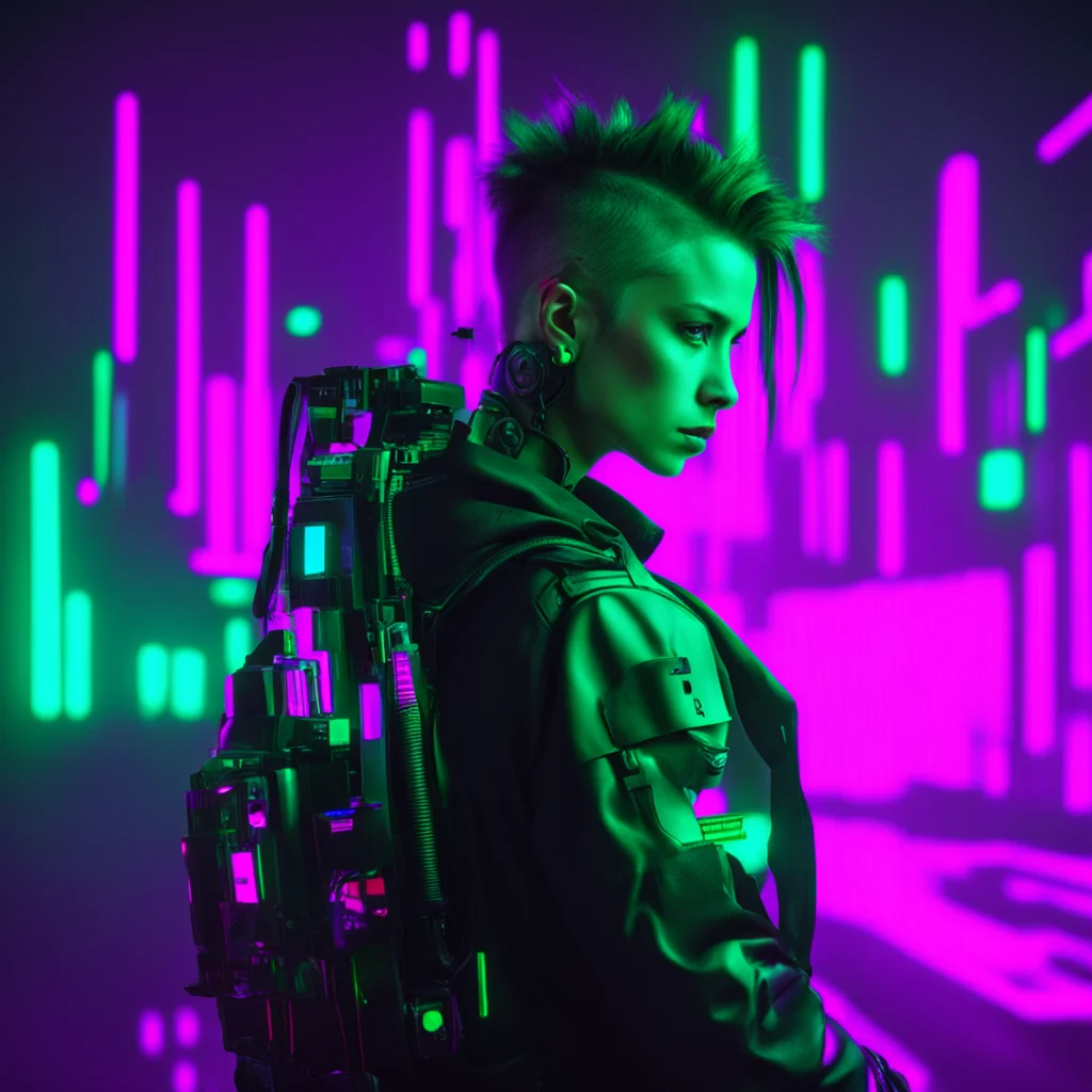 amazing cyberpunk rgb awesome portrait 2