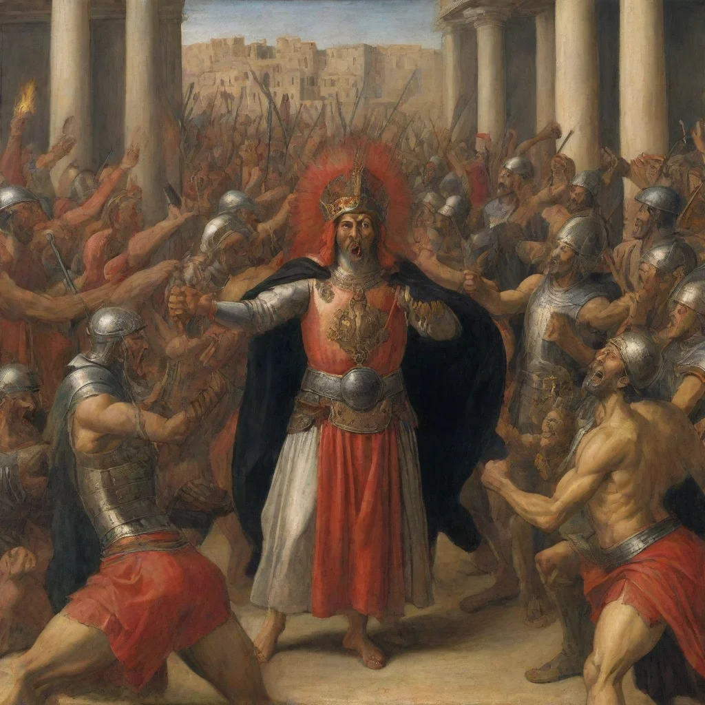 aiamazing dagoth ur shouting ethnic slurs at nearby imperial legion soldiers by boticelli ar 169 uplight awesome portrait 2