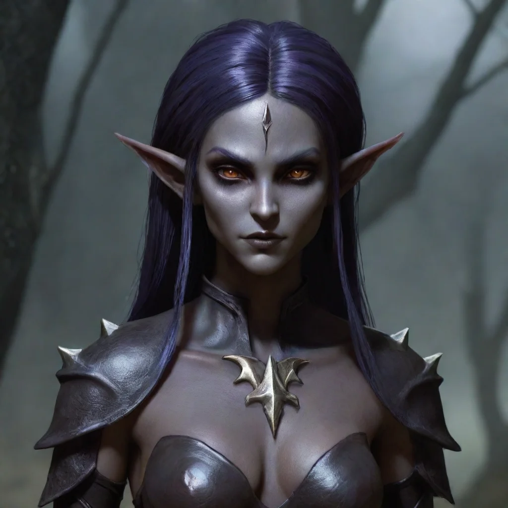 aiamazing dark elf female  awesome portrait 2