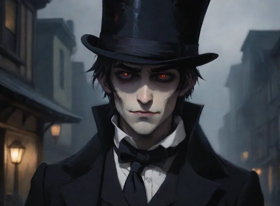 aiamazing dark horror vampire in suit tophat town 1800s anime ghibli hd aesthetic  awesome portrait 2 landscape43