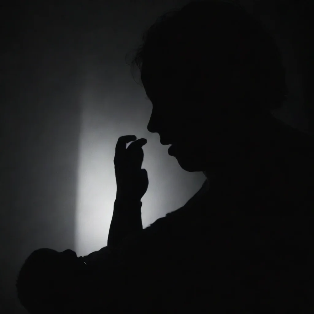 aiamazing dark silhouette scaring a newborn baby awesome portrait 2