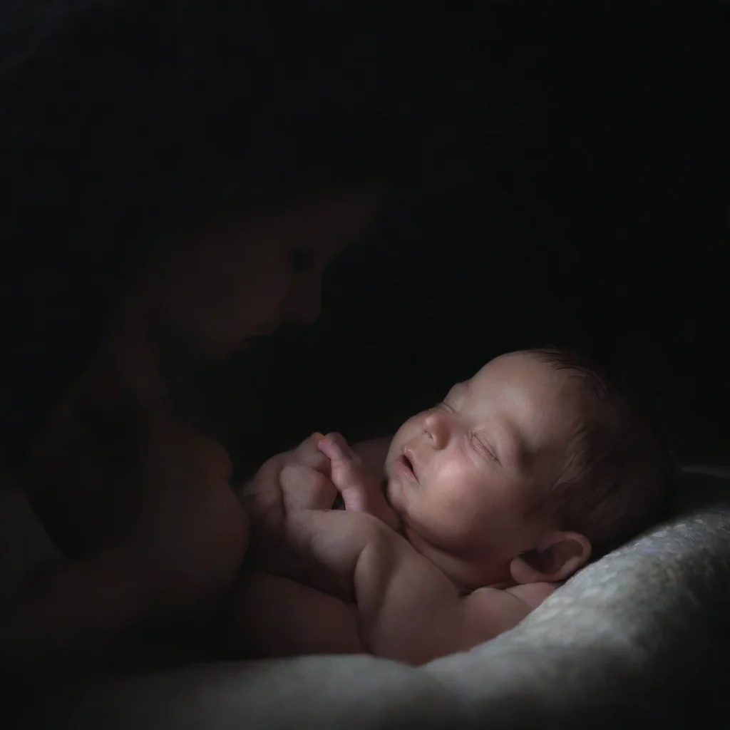amazing darkness taking a newborn baby awesome portrait 2