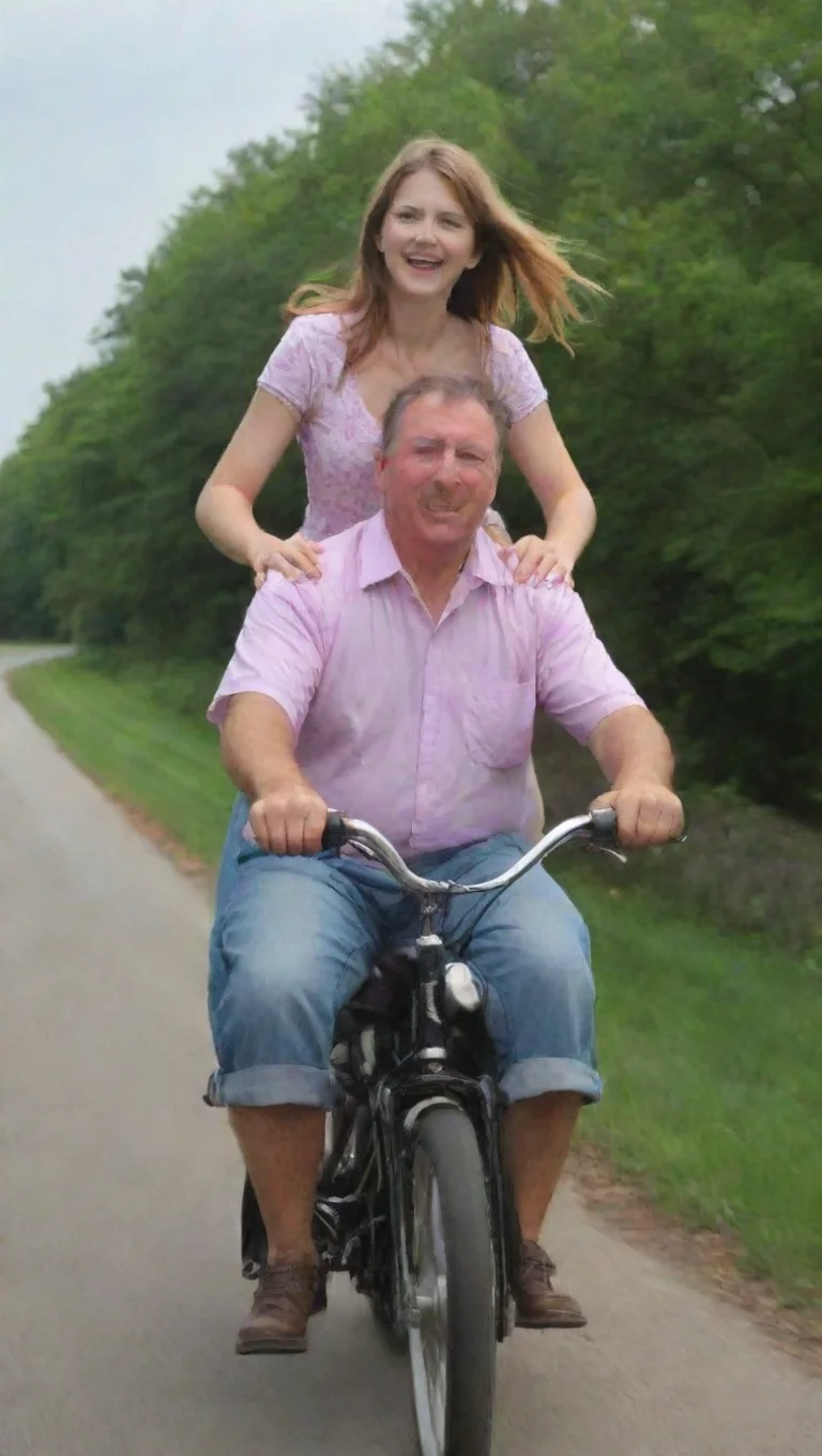 aiamazing daughter rides dad awesome portrait 2 tall