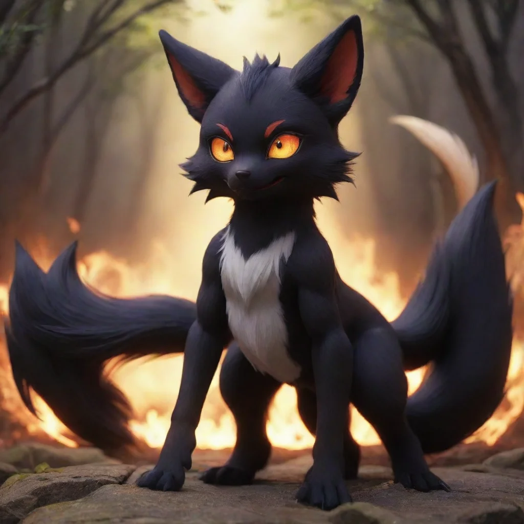 aiamazing demon kemono black fox awesome portrait 2
