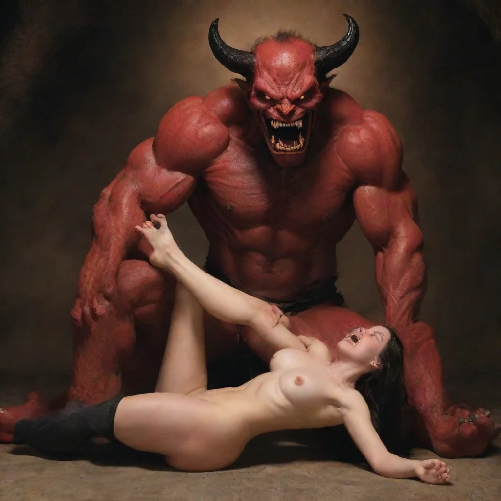amazing demon tickling awesome portrait 2