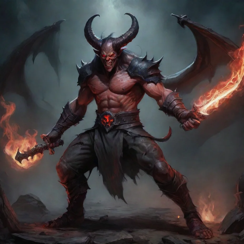 amazing demonic fighter awesome portrait 2