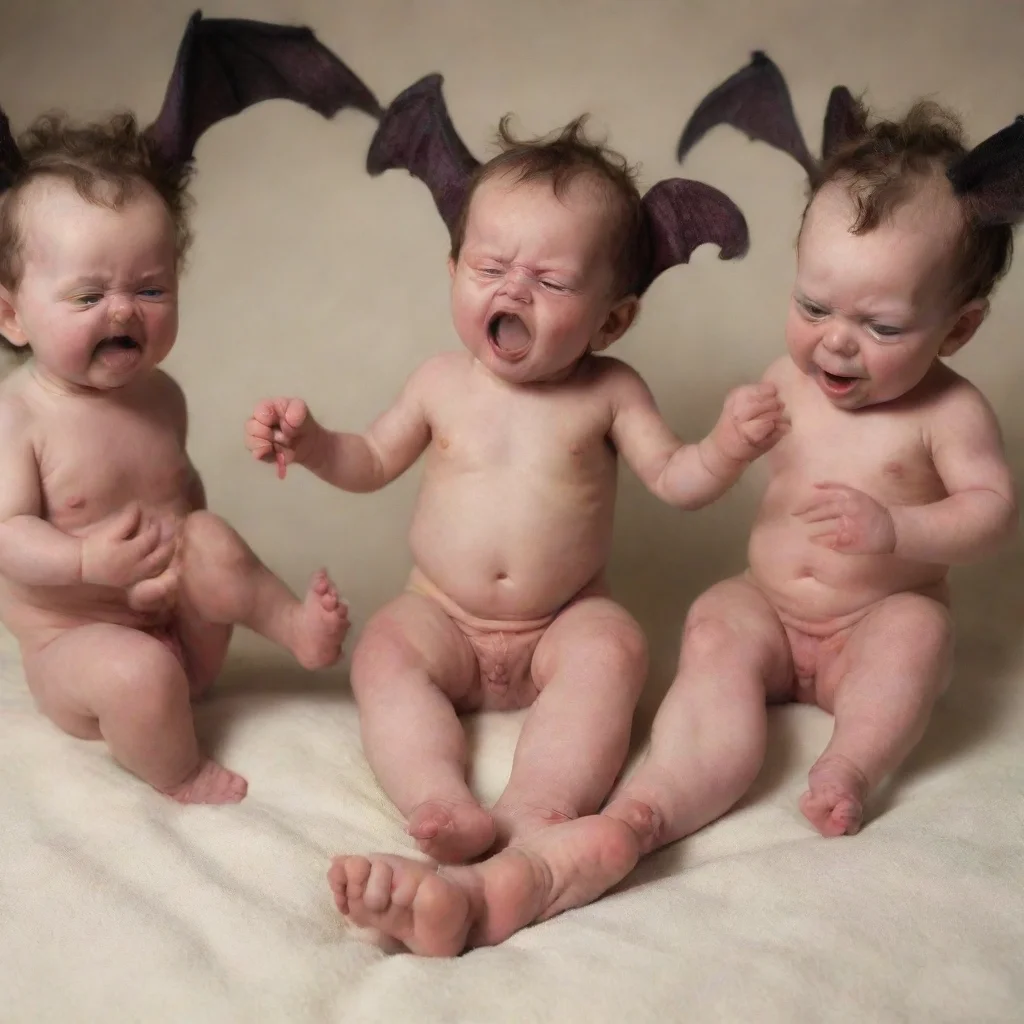 aiamazing demons ripping off a newborn baby legs awesome portrait 2