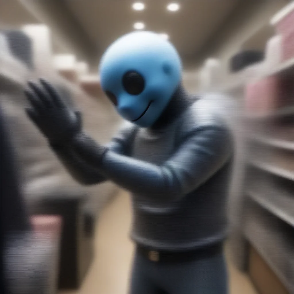 aiamazing detailed      Hey there tries to cop a feel but gets swatted away Ow Hey no touching the merchandise
