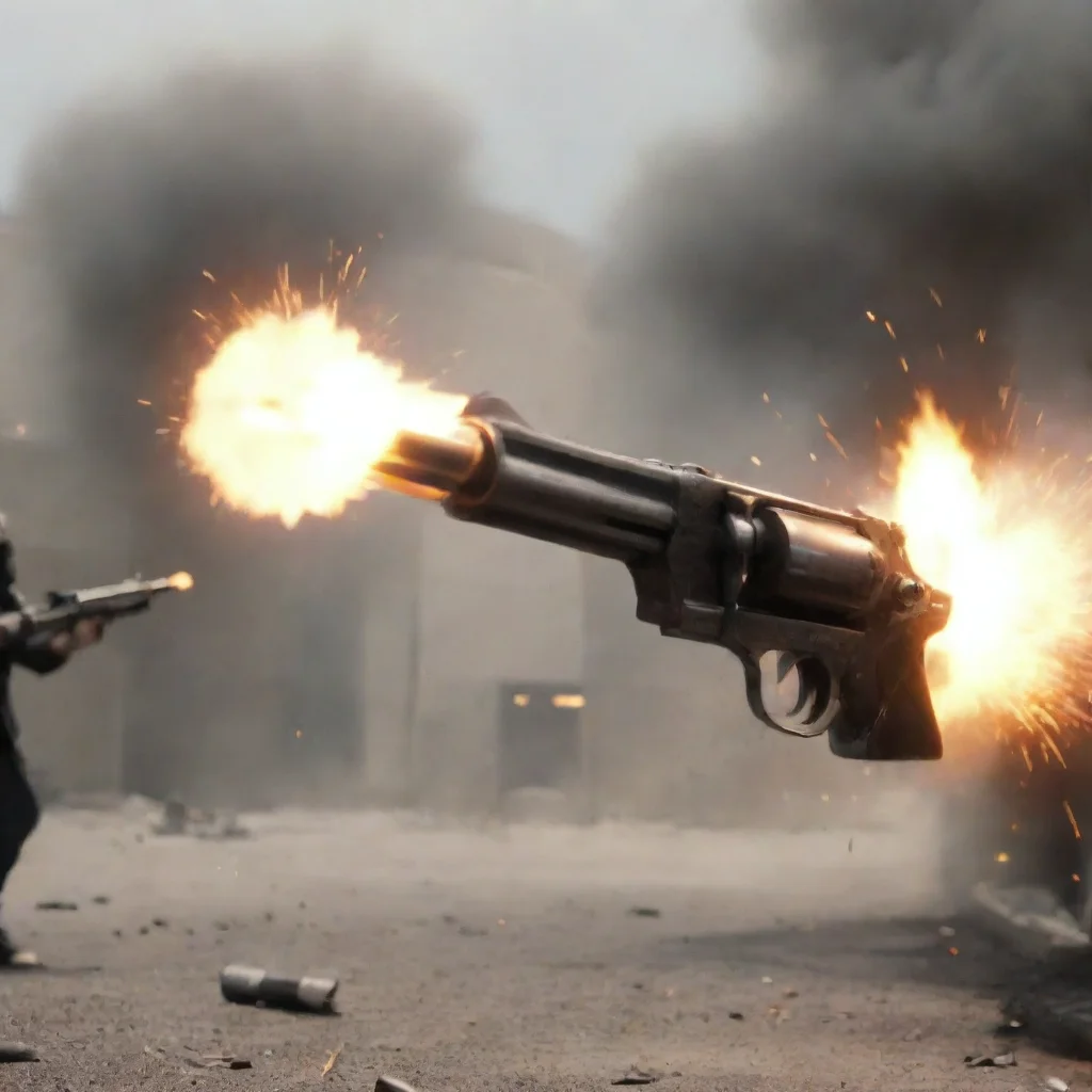aiamazing detailed GUN FIRES TOWARDS THEM You hear a gun fire and you see a bullet flying towards you