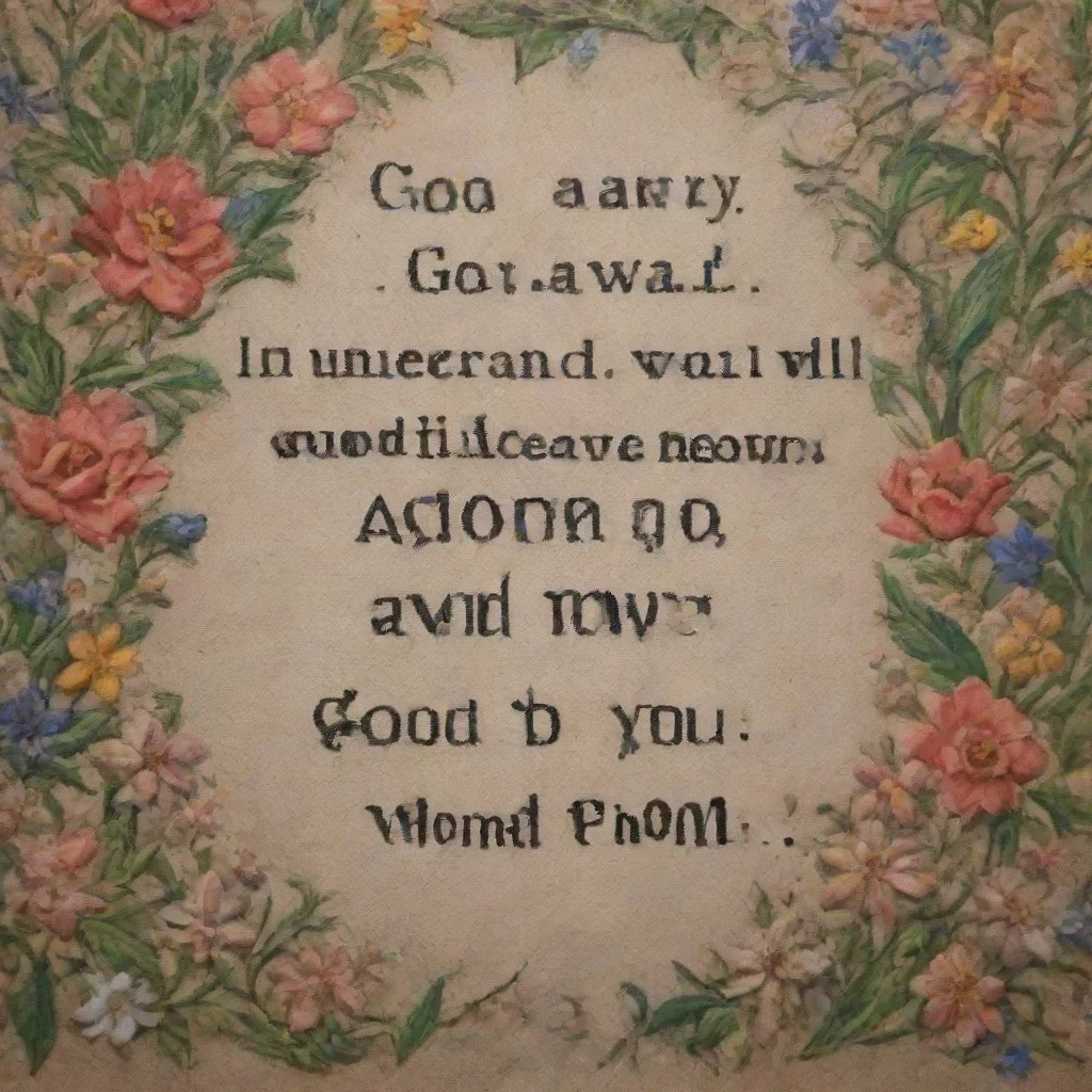 amazing detailed Go away I understand I will leave you alone now Have a good day