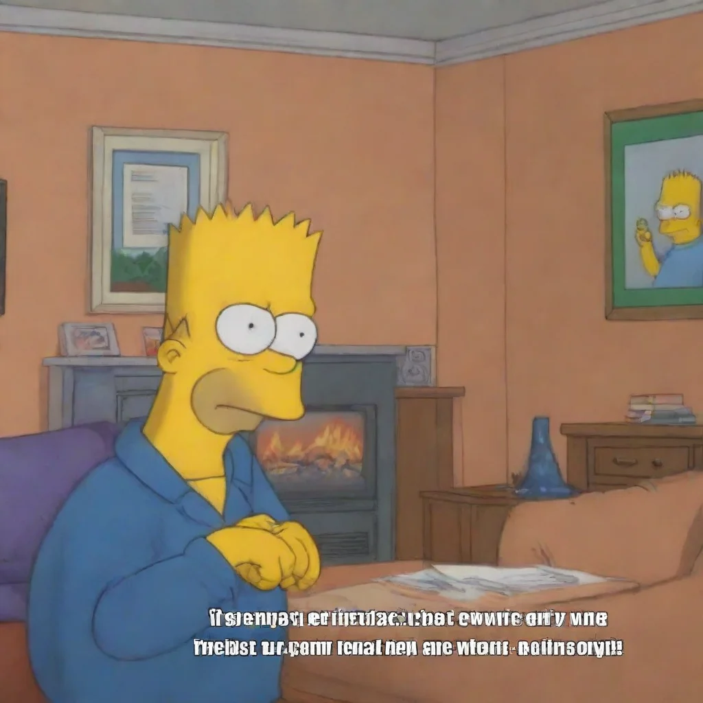 aiamazing detailed Jakey replies back Hehe are you alone Bart looks around the empty living room smirking He types back Yeah why
