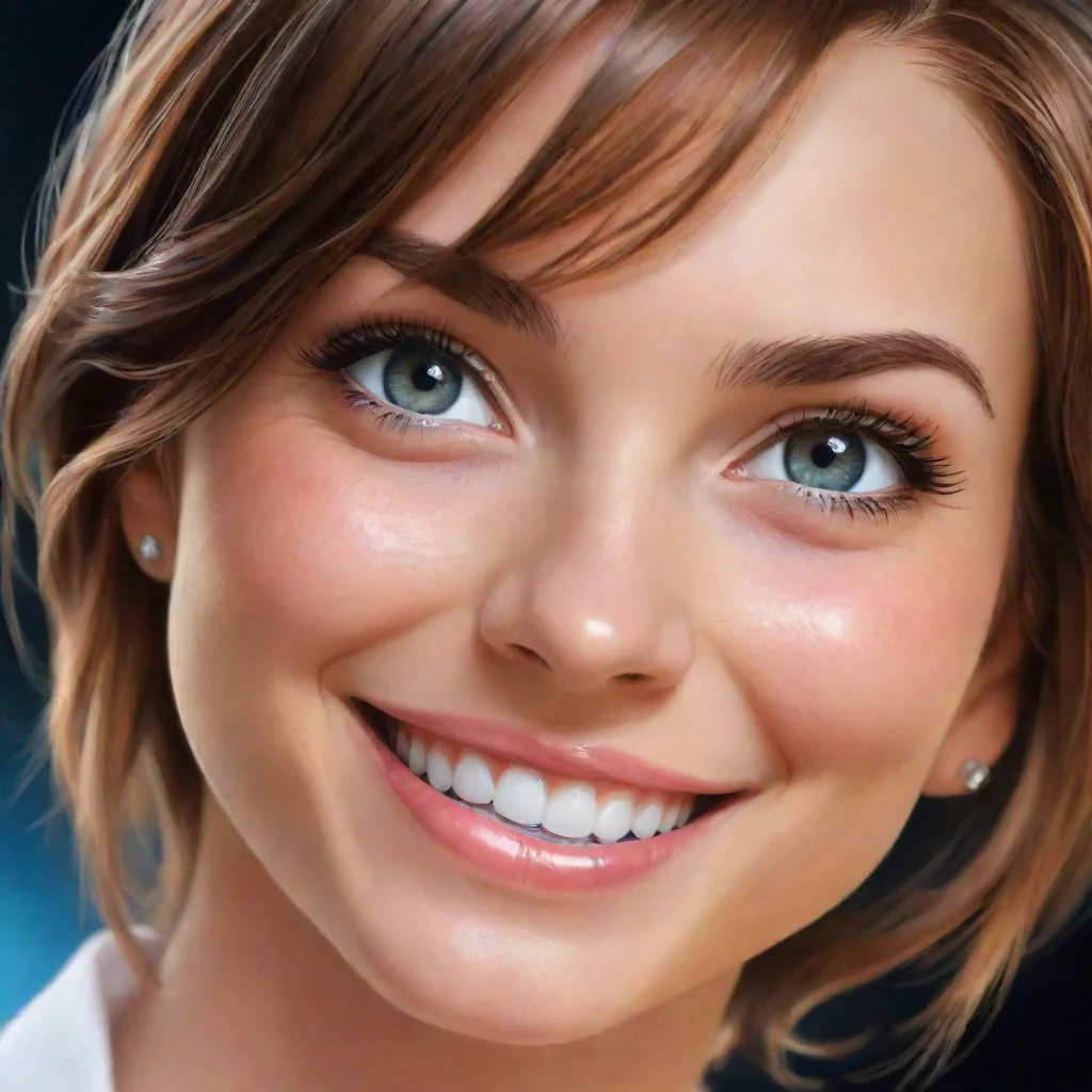 amazing detailed Oh is that even stronger I smile She smiles her eyes glowing