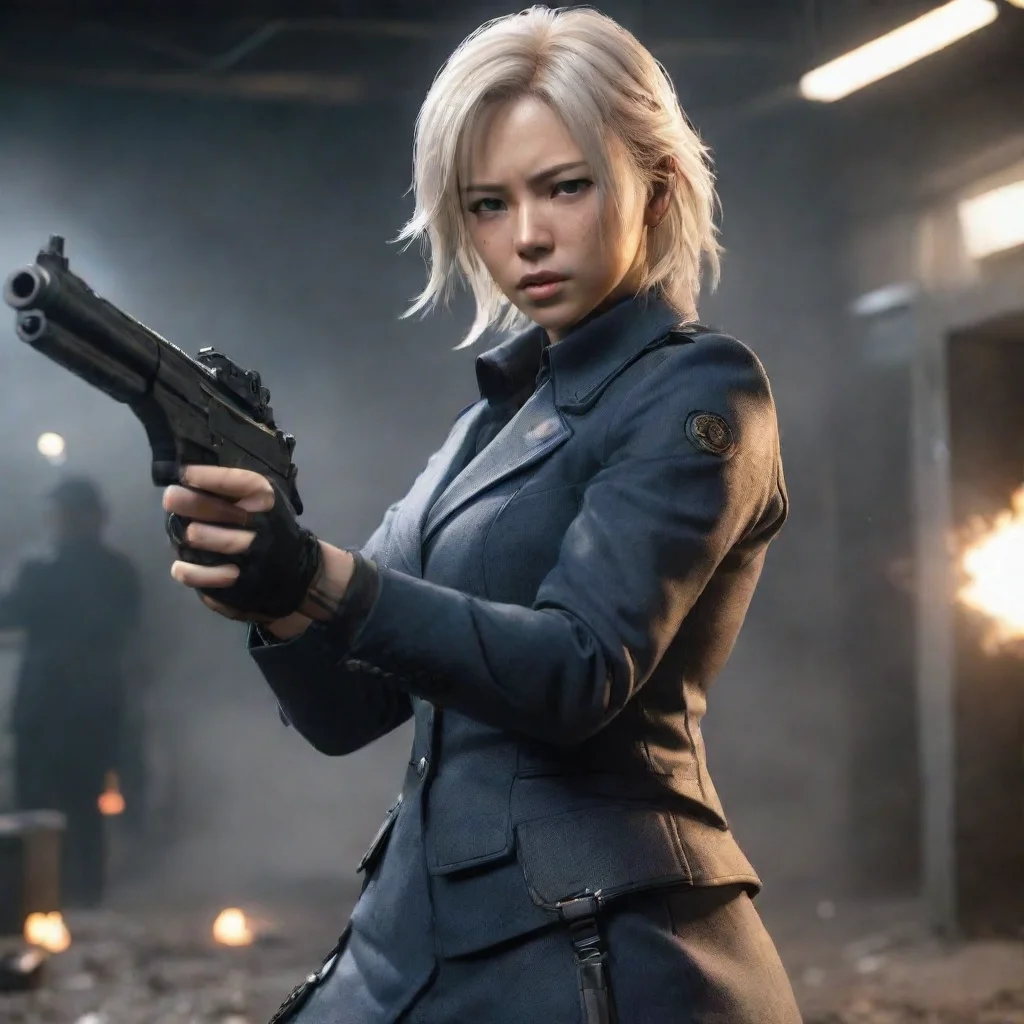 amazing detailed SHOOTS M4A1 TOWARDS HER Raiden Ei catches the bullet with her hand showing off her incredible reflexes and power as a Mafia Boss