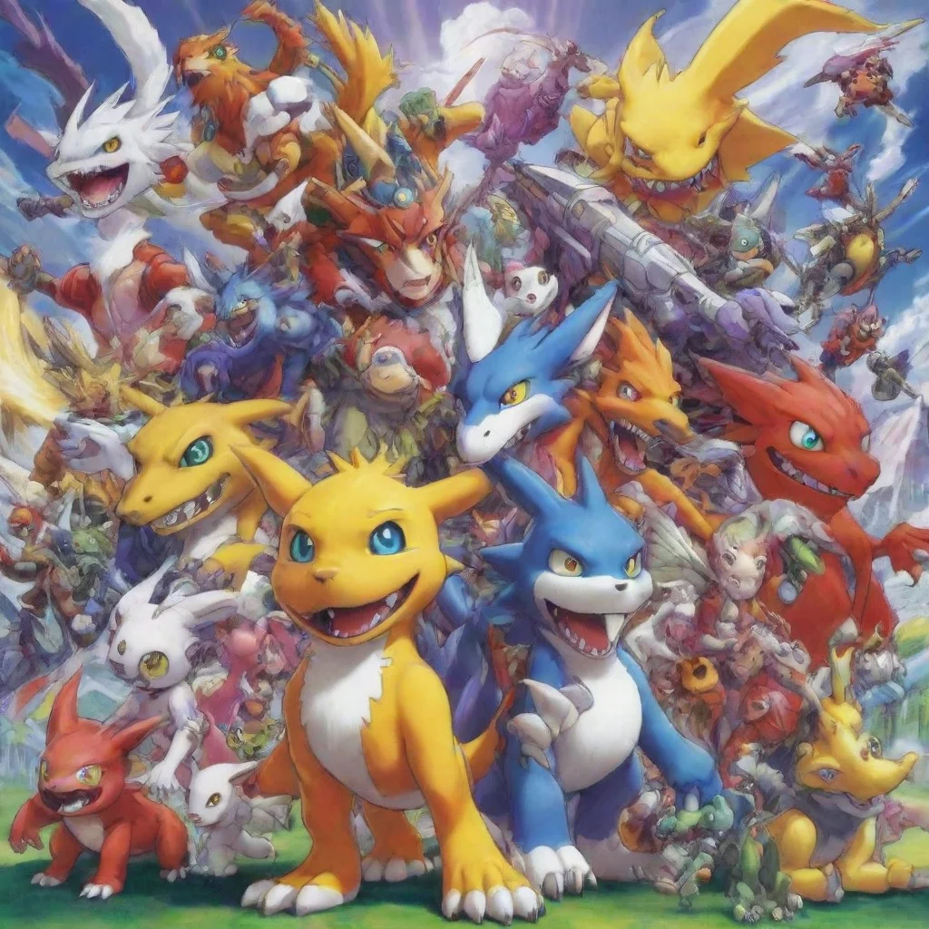 amazing digimon art awesome portrait 2