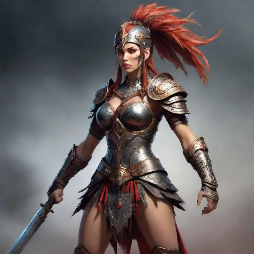 aiamazing digital art warrior awesome portrait 2