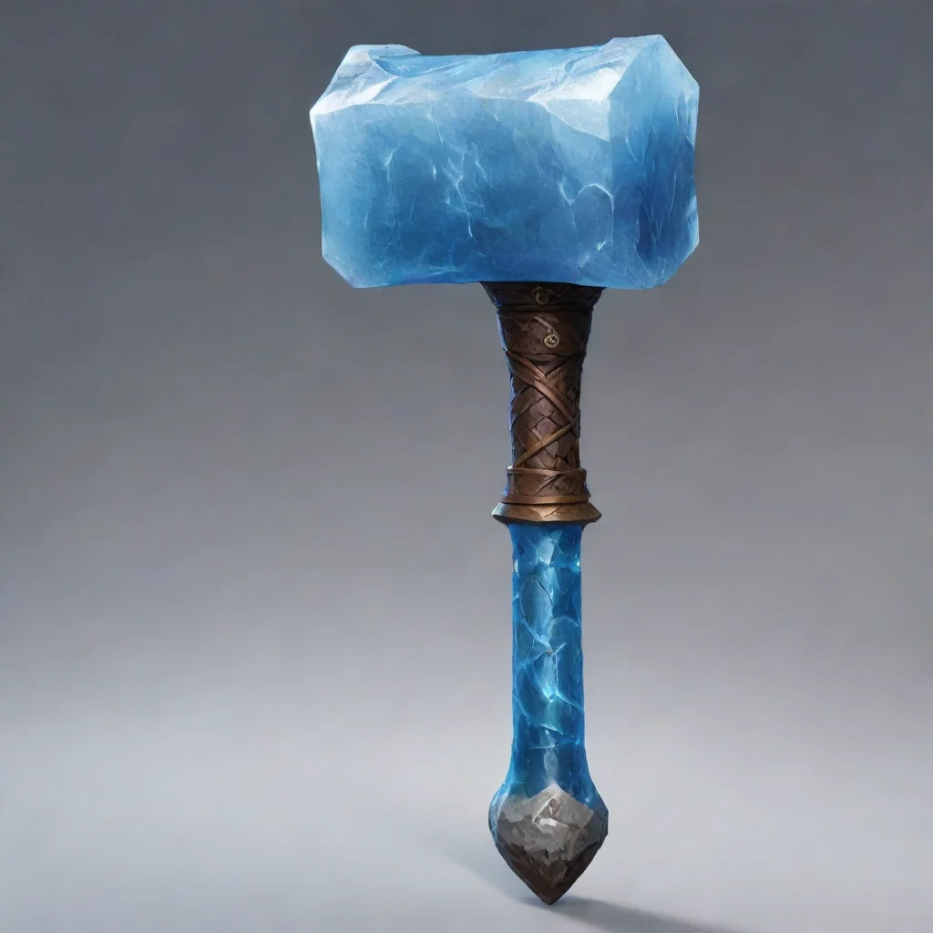 amazing dnd magic frost hammer awesome portrait 2