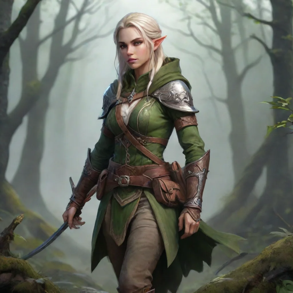 aiamazing dominik mayer fantasy elf ranger awesome portrait 2