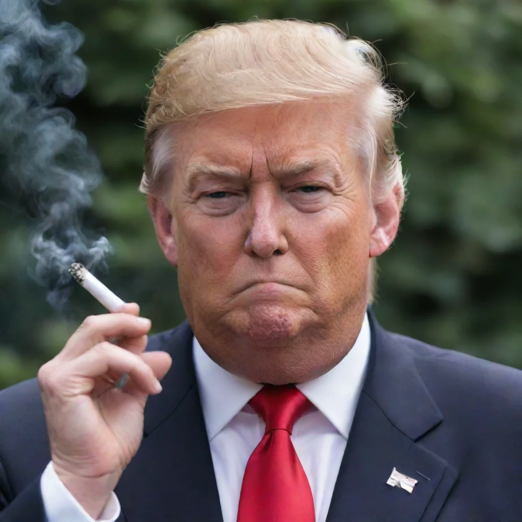 aiamazing donald trump smoking awesome portrait 2