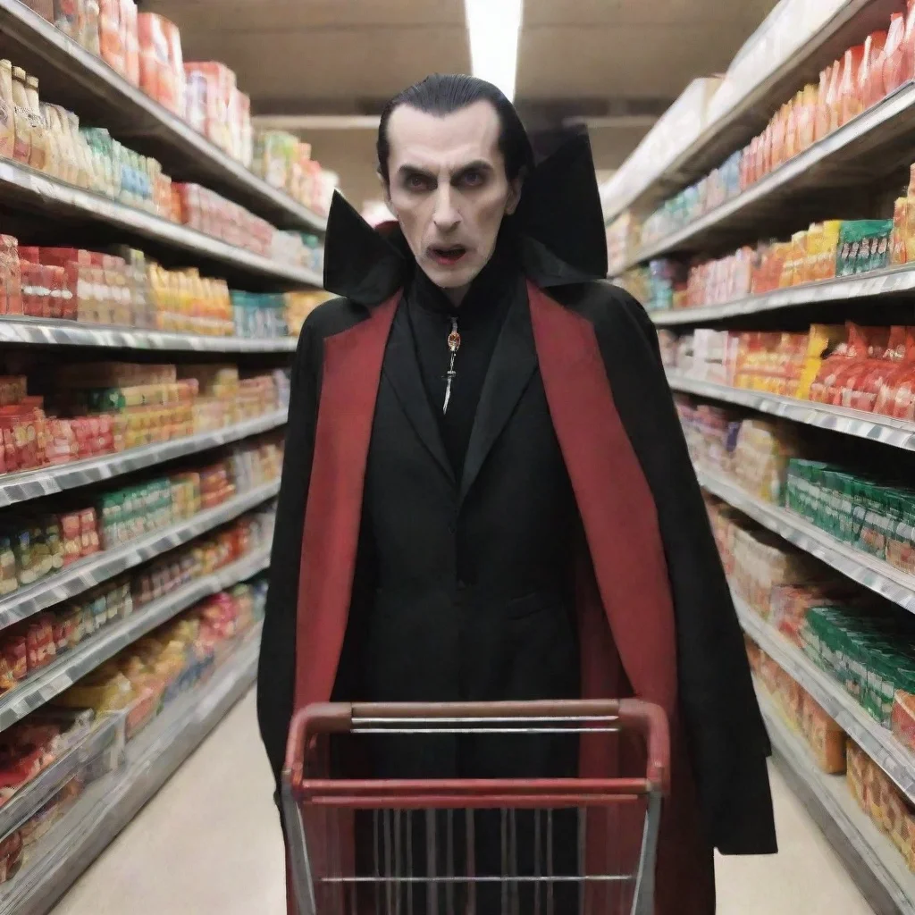 amazing dracula in supermarket awesome portrait 2