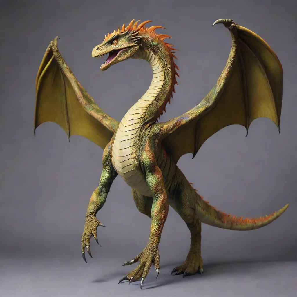 aiamazing dragon back legs snake style dragon wings only t rex style awesome portrait 2