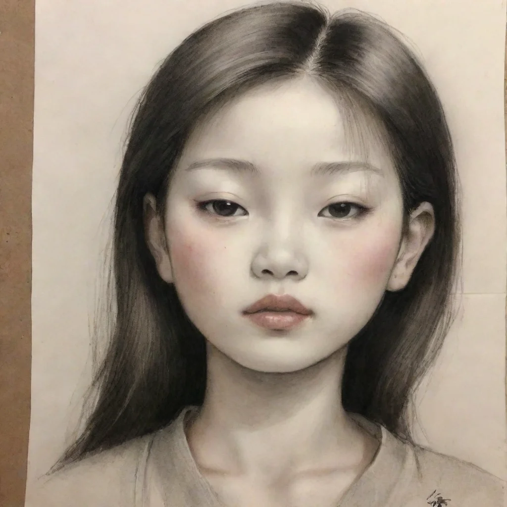 aiamazing draw a beautiful chinese girl aged 12 beheaded and died.closing her eyes awesome portrait 2