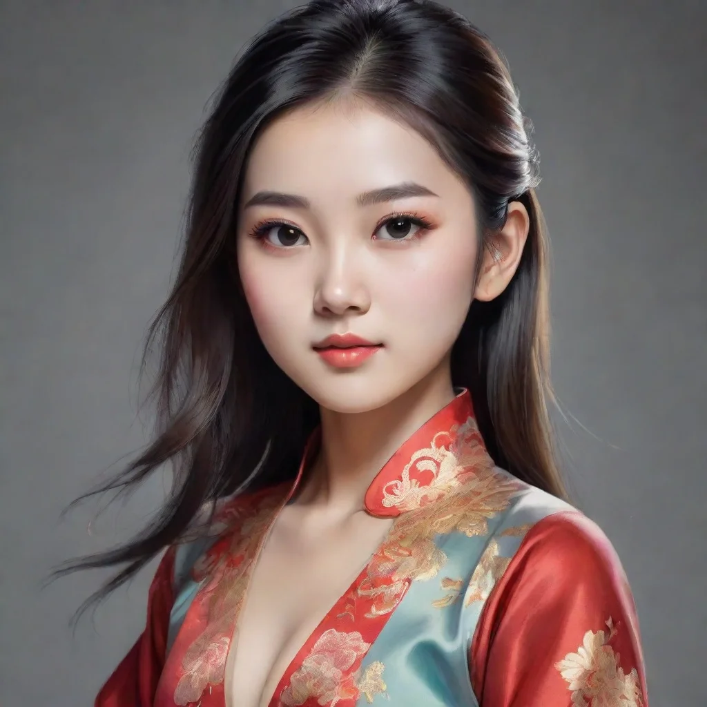 amazing draw a pretty chinese girl in  awesome portrait 2