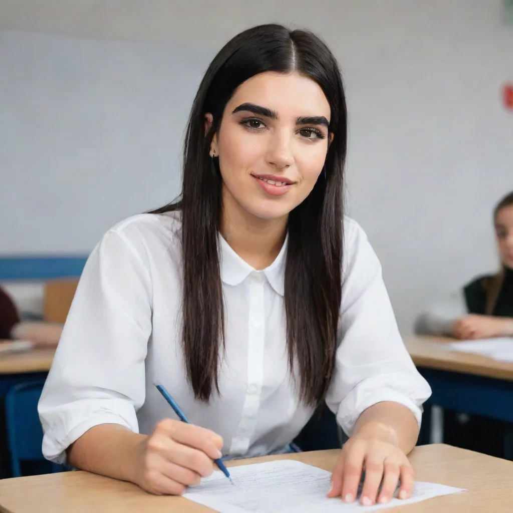 aiamazing dua lipa as a teacher awesome portrait 2