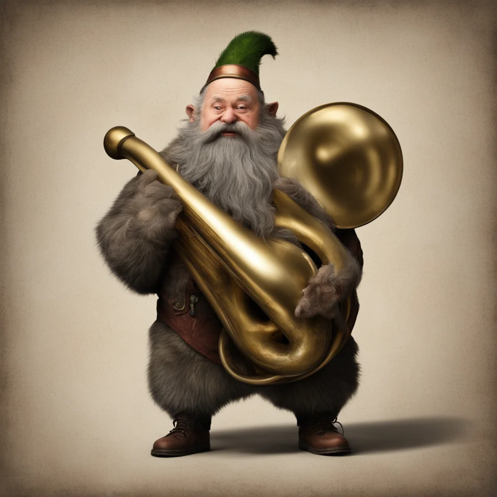 aiamazing dwarf playing a tuba awesome portrait 2