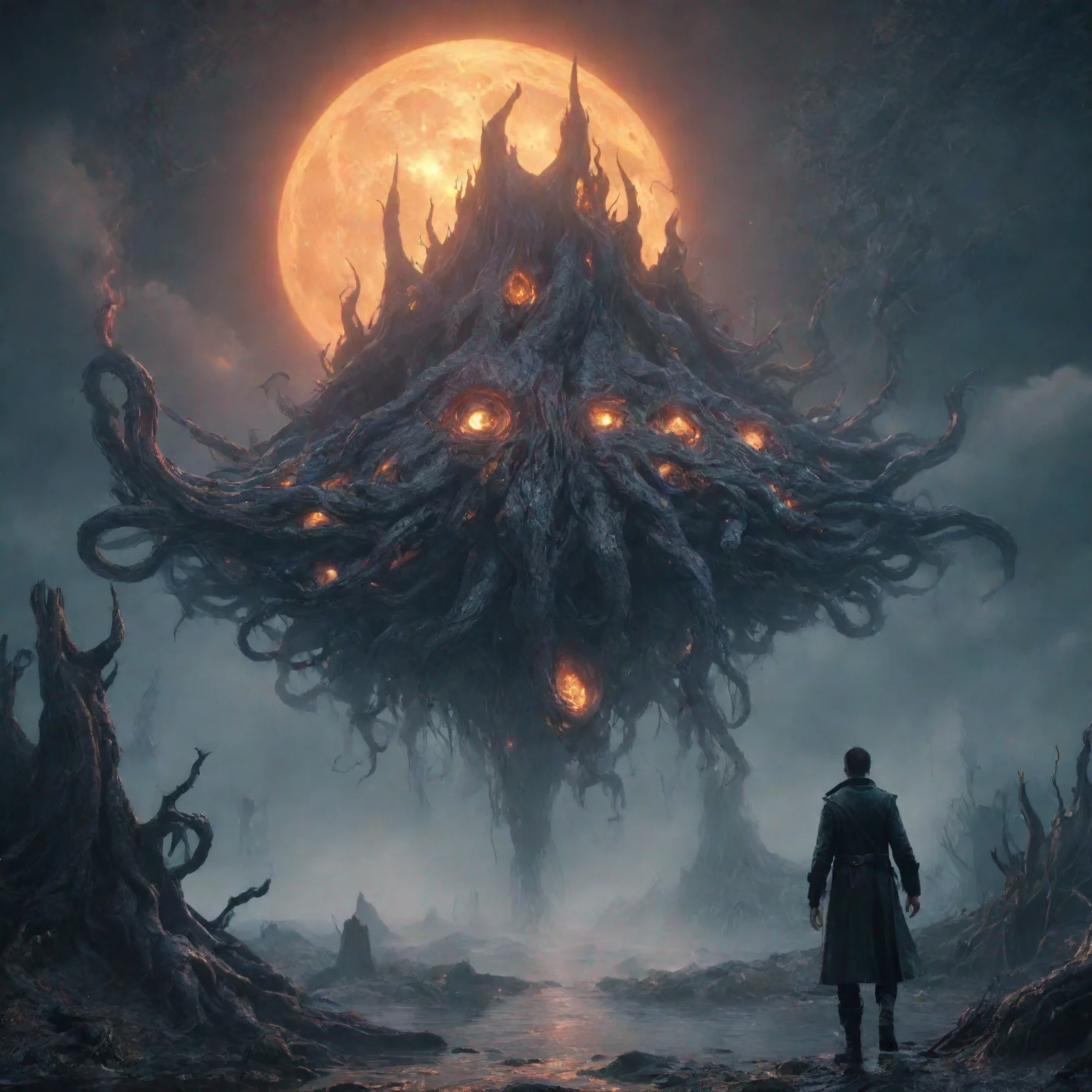 aiamazing eldritch horrorend of the world otherworldly volumetric reflections unreal engine octane render cinematic realistic artw awesome portrait 2
