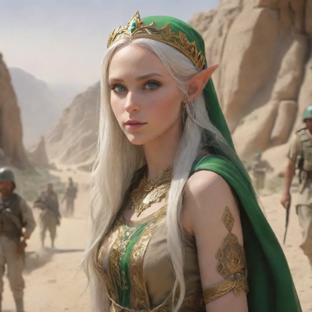amazing elf queen in afghanistan awesome portrait 2