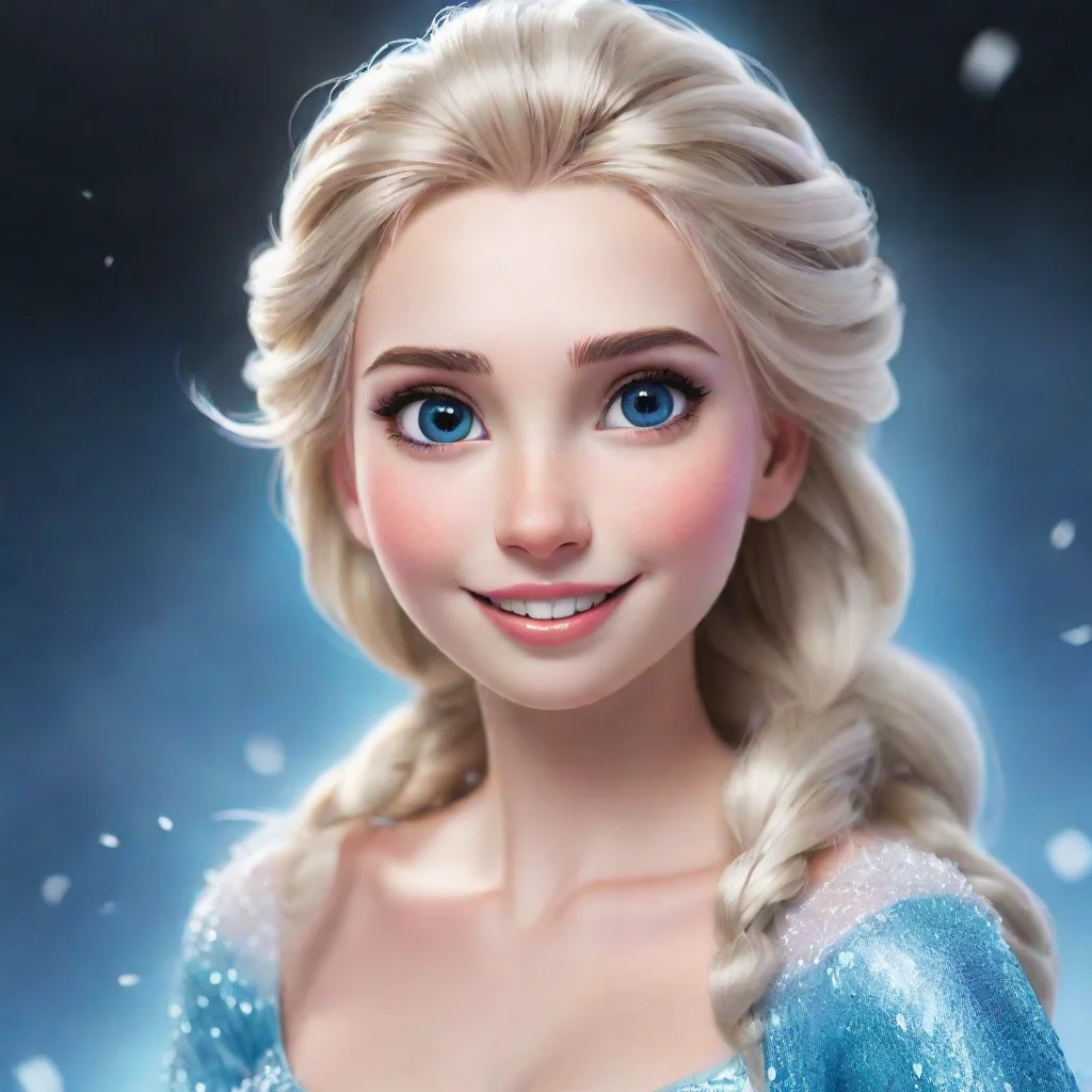 amazing elsa happy awesome portrait 2