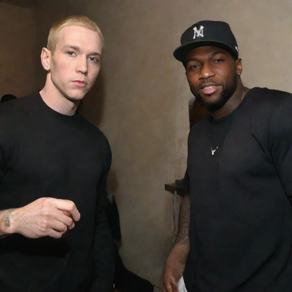 amazing eminem and 50 cent awesome portrait 2