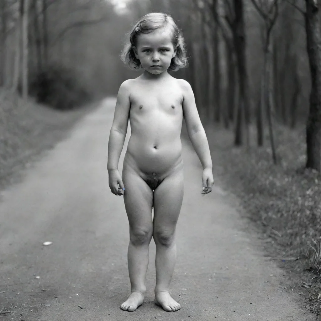aiamazing enfant fille en  habit de  nazis nue  awesome portrait 2